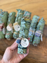 Load image into Gallery viewer, Lavender Sage/Eucalyptus Beeswax Chakra Wands

